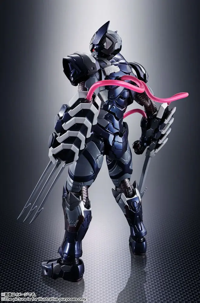 Tech-On Avengers S.H. Figuarts Action Figure Venom Symbiote Wolverine 16 cm product photo