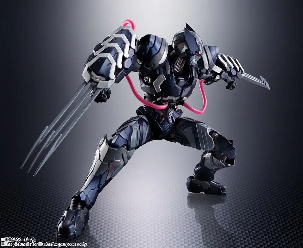 Tech-On Avengers S.H. Figuarts Action Figure Venom Symbiote Wolverine 16 cm product photo