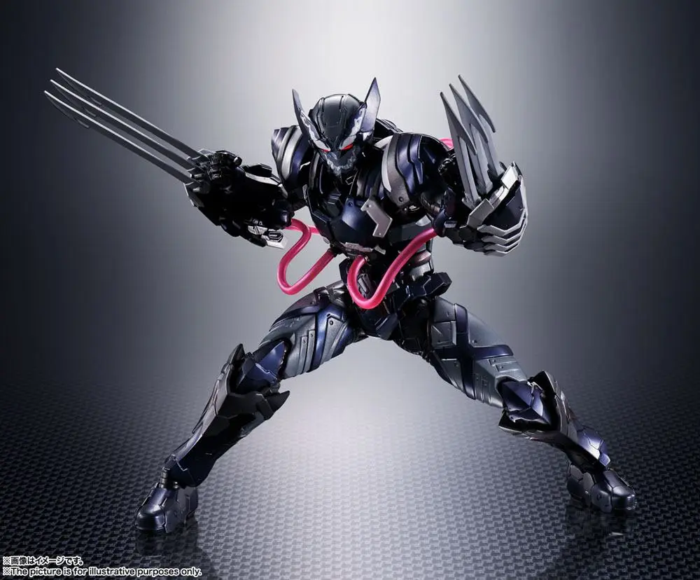 Tech-On Avengers S.H. Figuarts Action Figure Venom Symbiote Wolverine 16 cm termékfotó