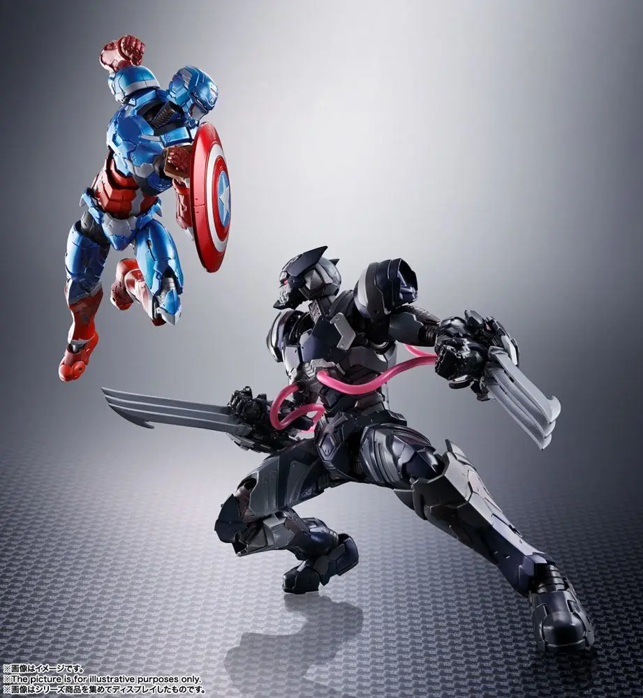 Tech-On Avengers S.H. Figuarts Action Figure Venom Symbiote Wolverine 16 cm termékfotó