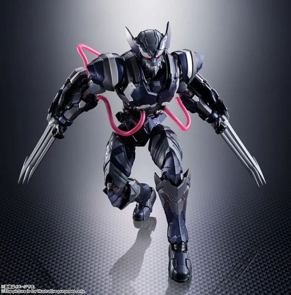 Tech-On Avengers S.H. Figuarts Action Figure Venom Symbiote Wolverine 16 cm product photo