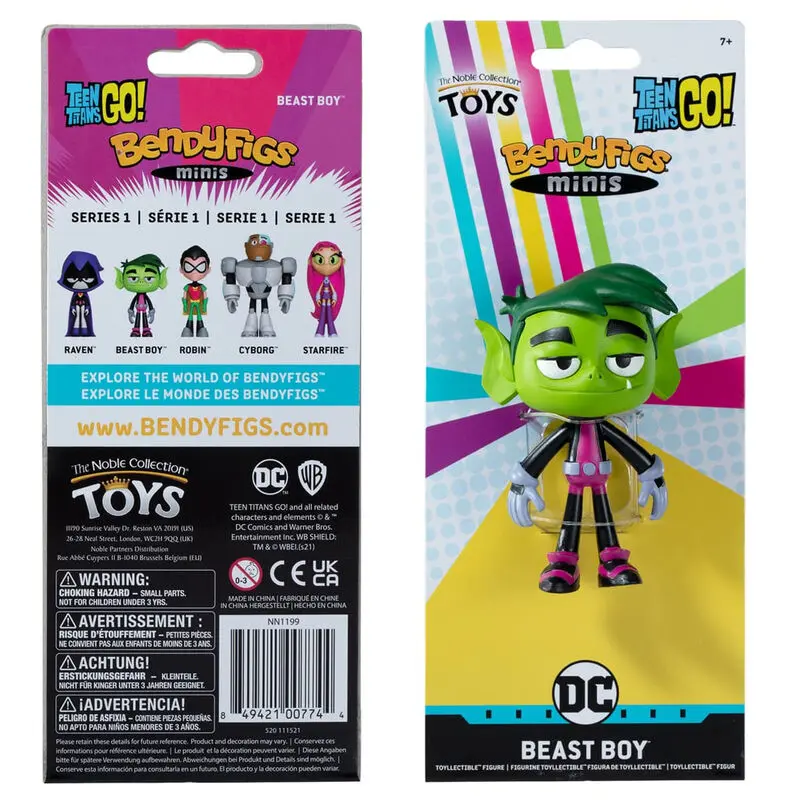 Teen Titans Go! Bendyfigs Bendable Figure Beast Boy 9 cm termékfotó