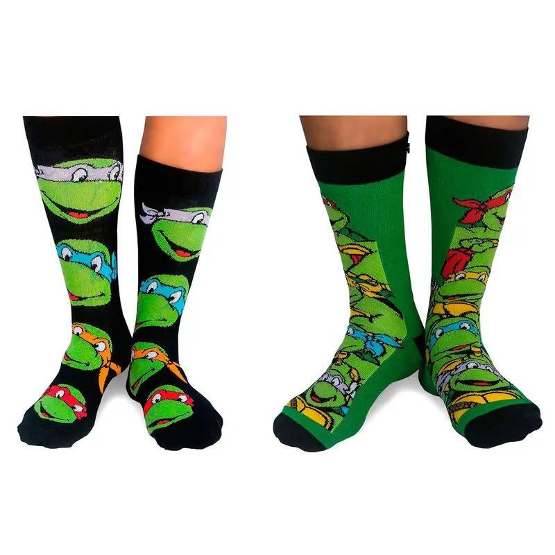 Teenage Mutant Ninja Turtles 2 pack assorted socks product photo