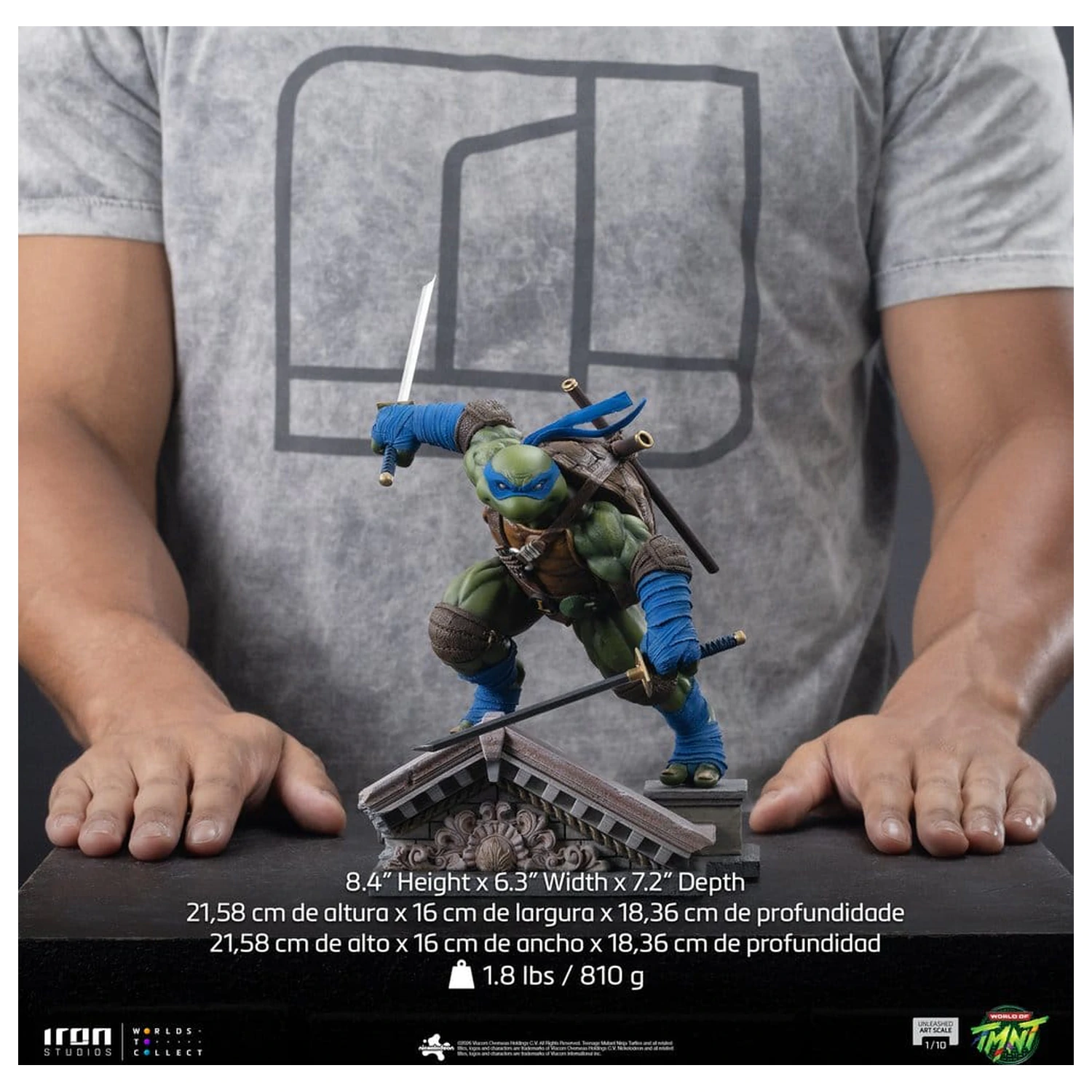 Teenage Mutant Ninja Turtles Art Scale Statue 1/10 Leonardo Unleashed 22 cm product photo