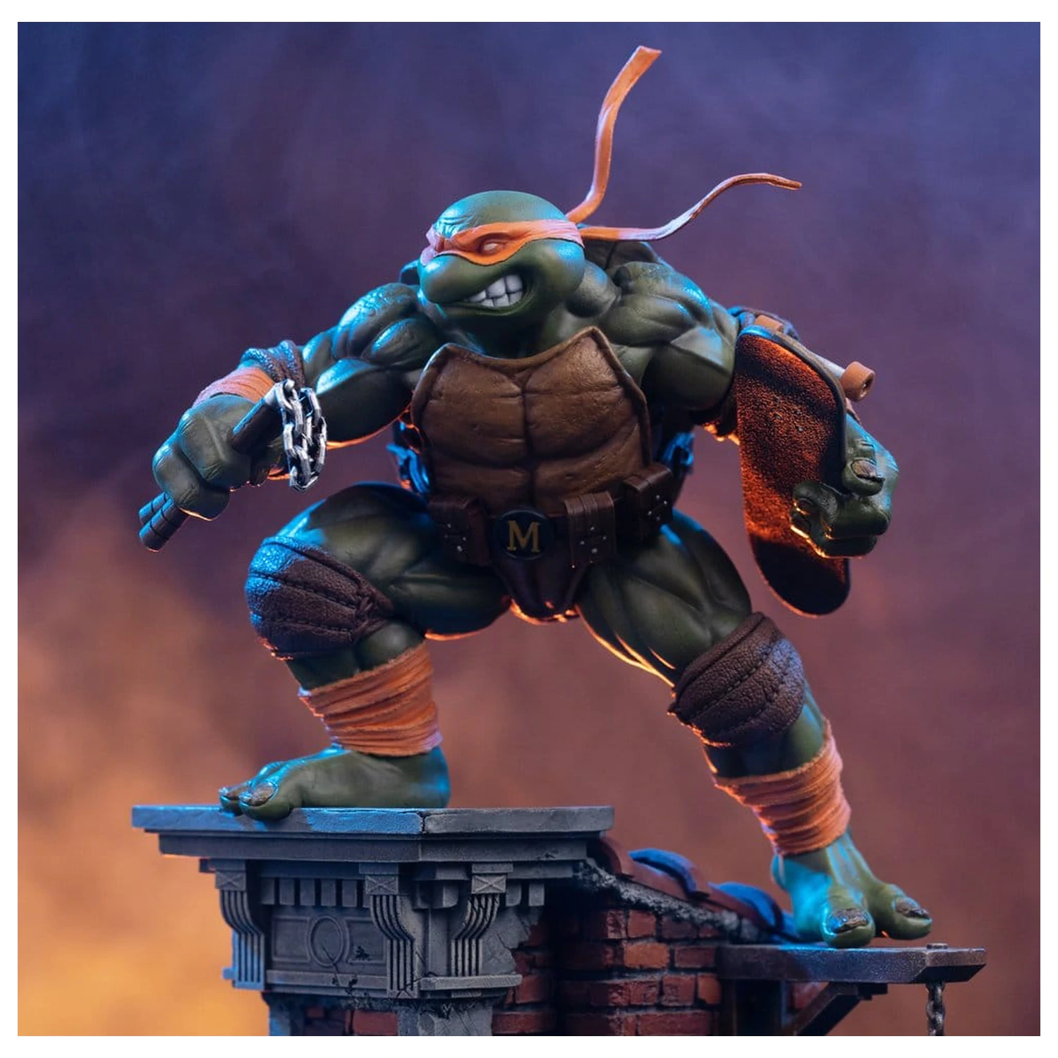 Teenage Mutant Ninja Turtles Art Scale Statue 1/10 Michelangelo Unleashed 24 cm product photo