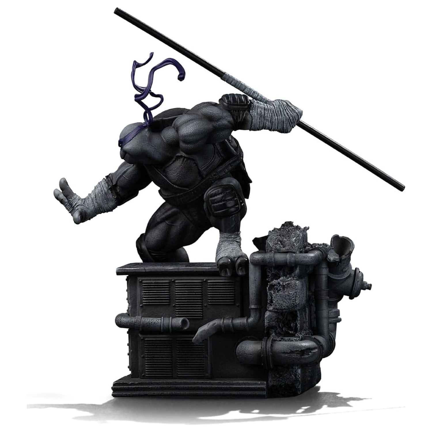 Teenage Mutant Ninja Turtles Art Scale Statue 1/10 Donatello Black and White Variant 26 cm product photo