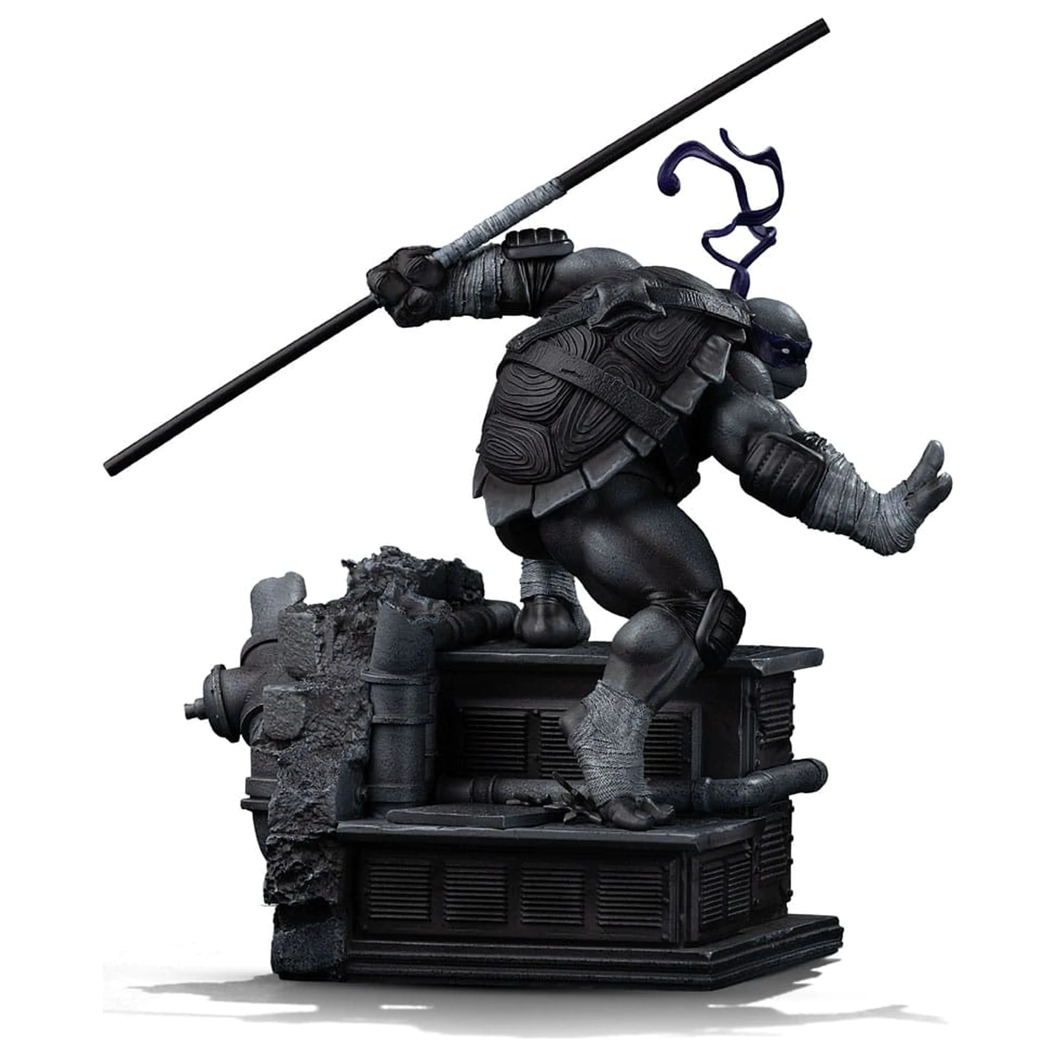 Teenage Mutant Ninja Turtles Art Scale Statue 1/10 Donatello Black and White Variant 26 cm product photo
