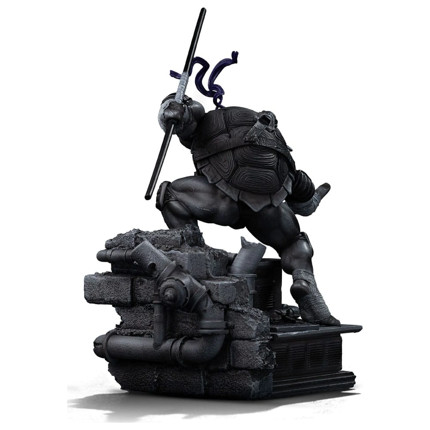 Teenage Mutant Ninja Turtles Art Scale Statue 1/10 Donatello Black and White Variant 26 cm product photo