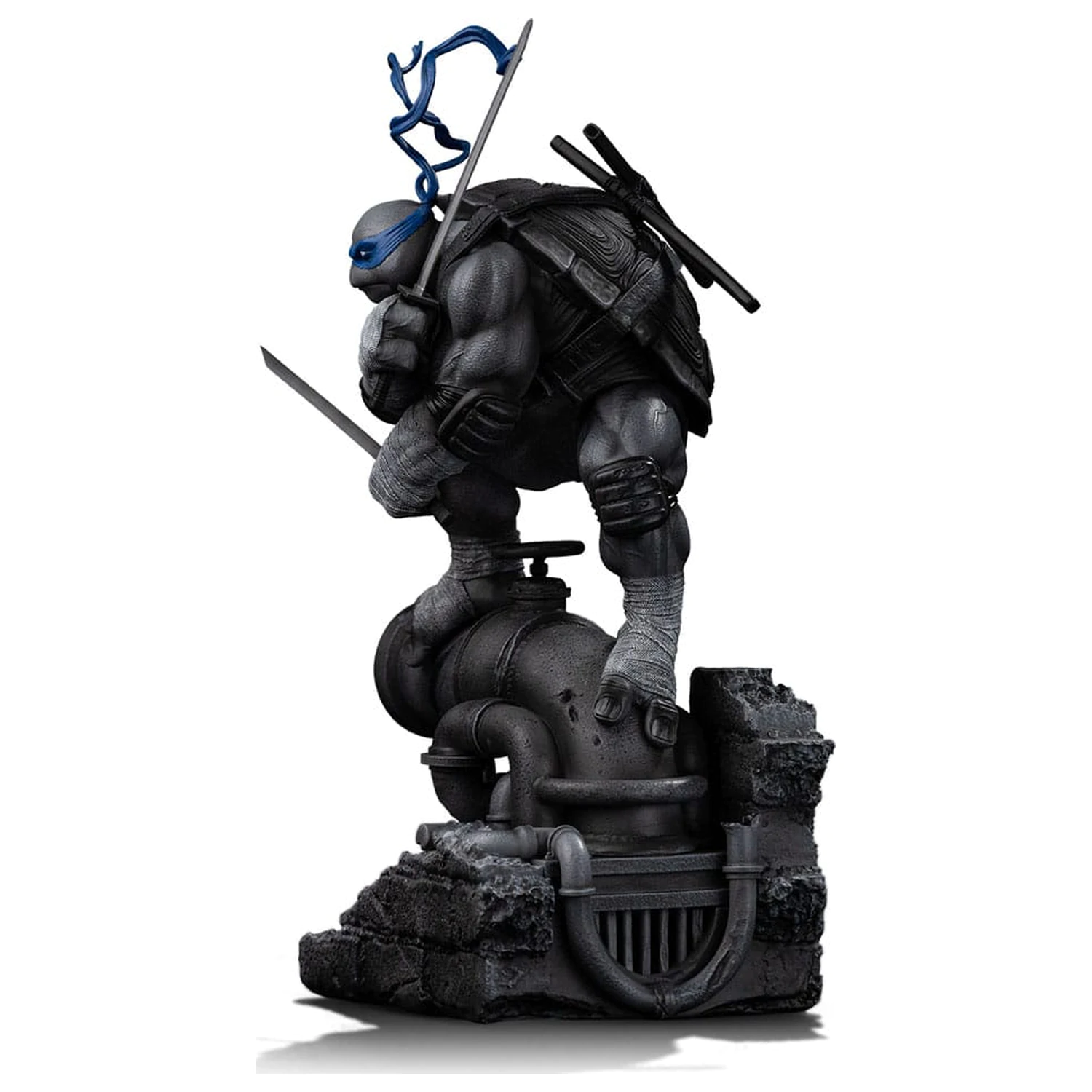 Teenage Mutant Ninja Turtles Art Scale Statue 1/10 Leonardo Black and White Variant 26 cm product photo