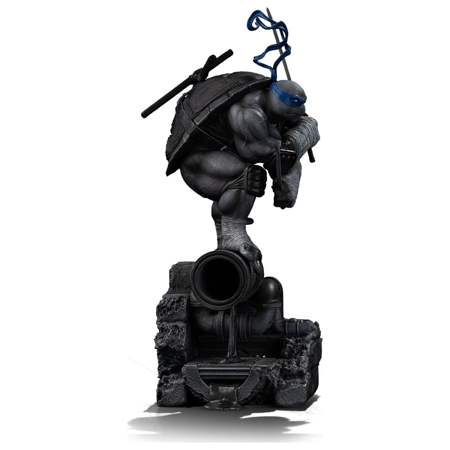 Teenage Mutant Ninja Turtles Art Scale Statue 1/10 Leonardo Black and White Variant 26 cm product photo
