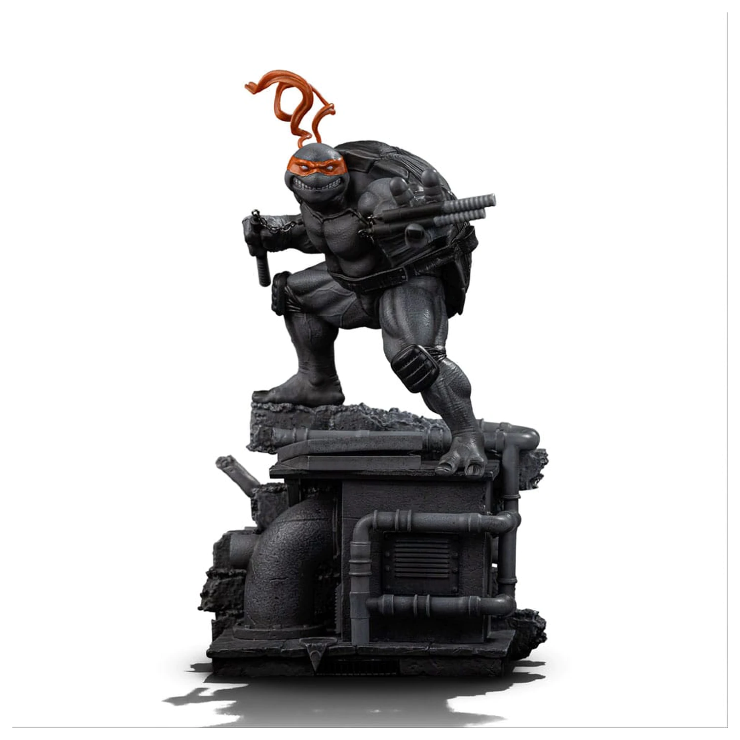 Teenage Mutant Ninja Turtles Art Scale Statue 1/10 Michelangelo Black and White Variant 26 cm product photo