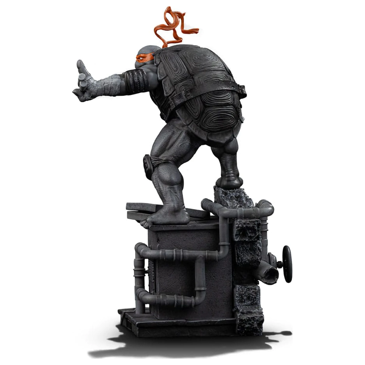 Teenage Mutant Ninja Turtles Art Scale Statue 1/10 Michelangelo Black and White Variant 26 cm product photo