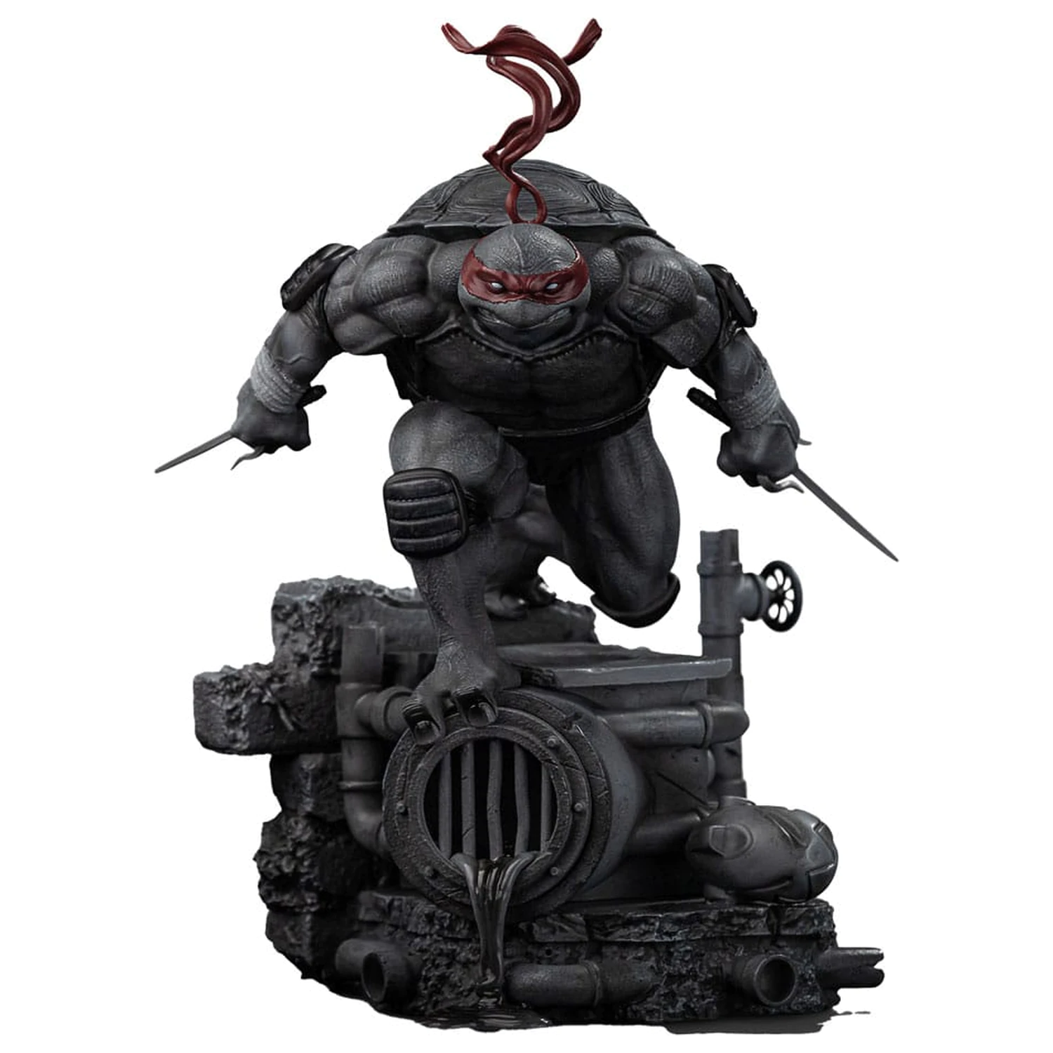 Teenage Mutant Ninja Turtles Art Scale Statue 1/10 Raphael Black and White Variant 26 cm product photo