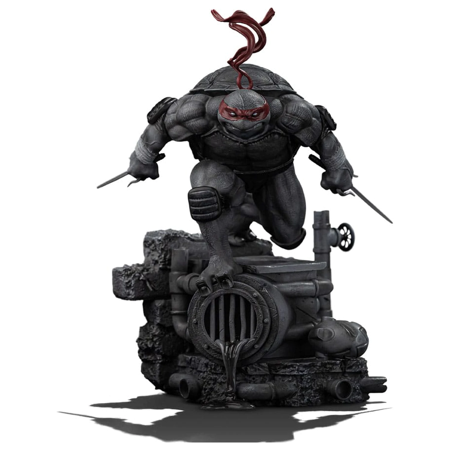 Teenage Mutant Ninja Turtles Art Scale Statue 1/10 Raphael Black and White Variant 26 cm product photo