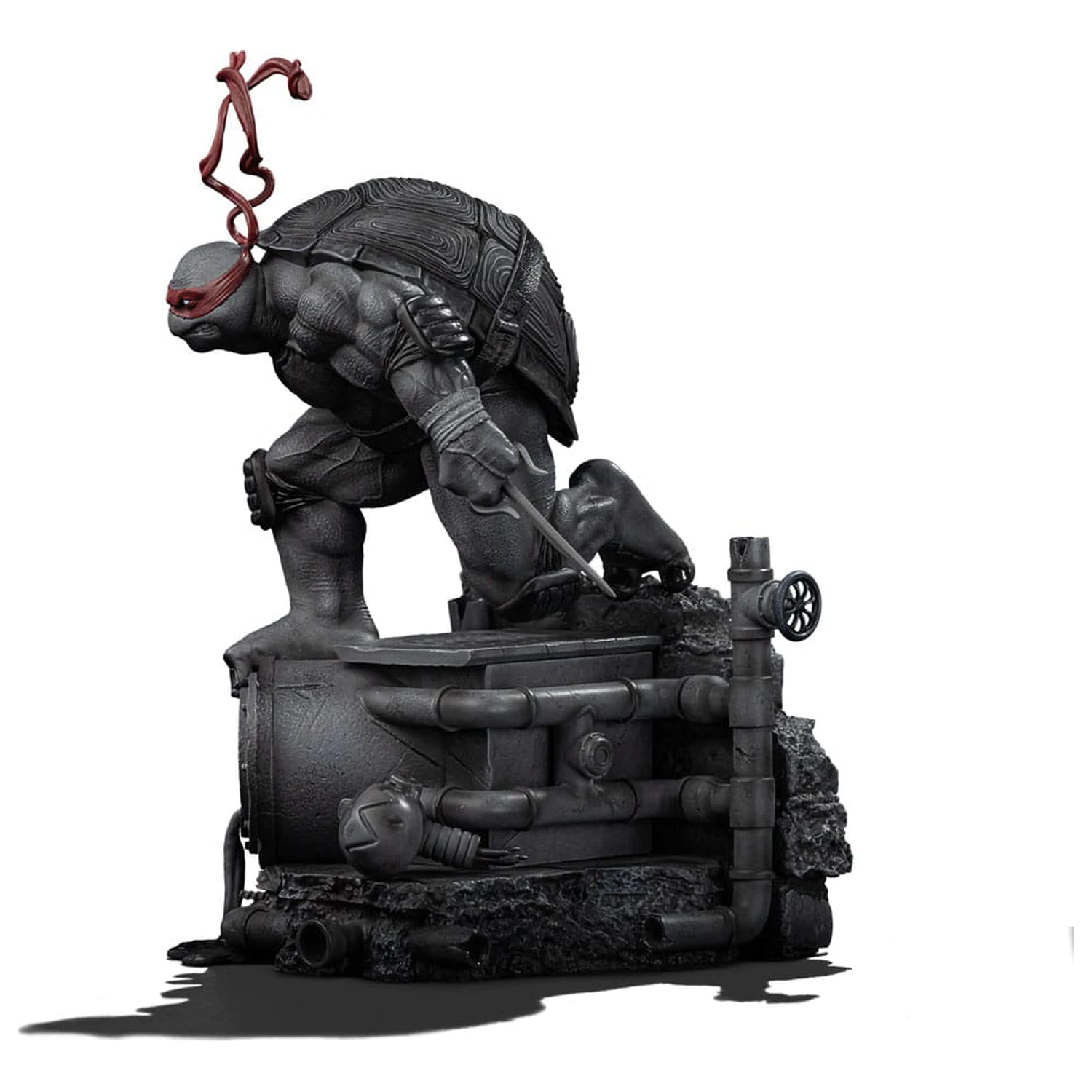 Teenage Mutant Ninja Turtles Art Scale Statue 1/10 Raphael Black and White Variant 26 cm product photo