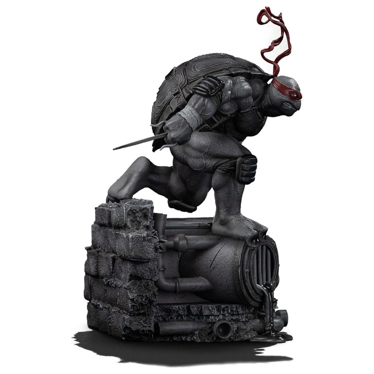 Teenage Mutant Ninja Turtles Art Scale Statue 1/10 Raphael Black and White Variant 26 cm product photo