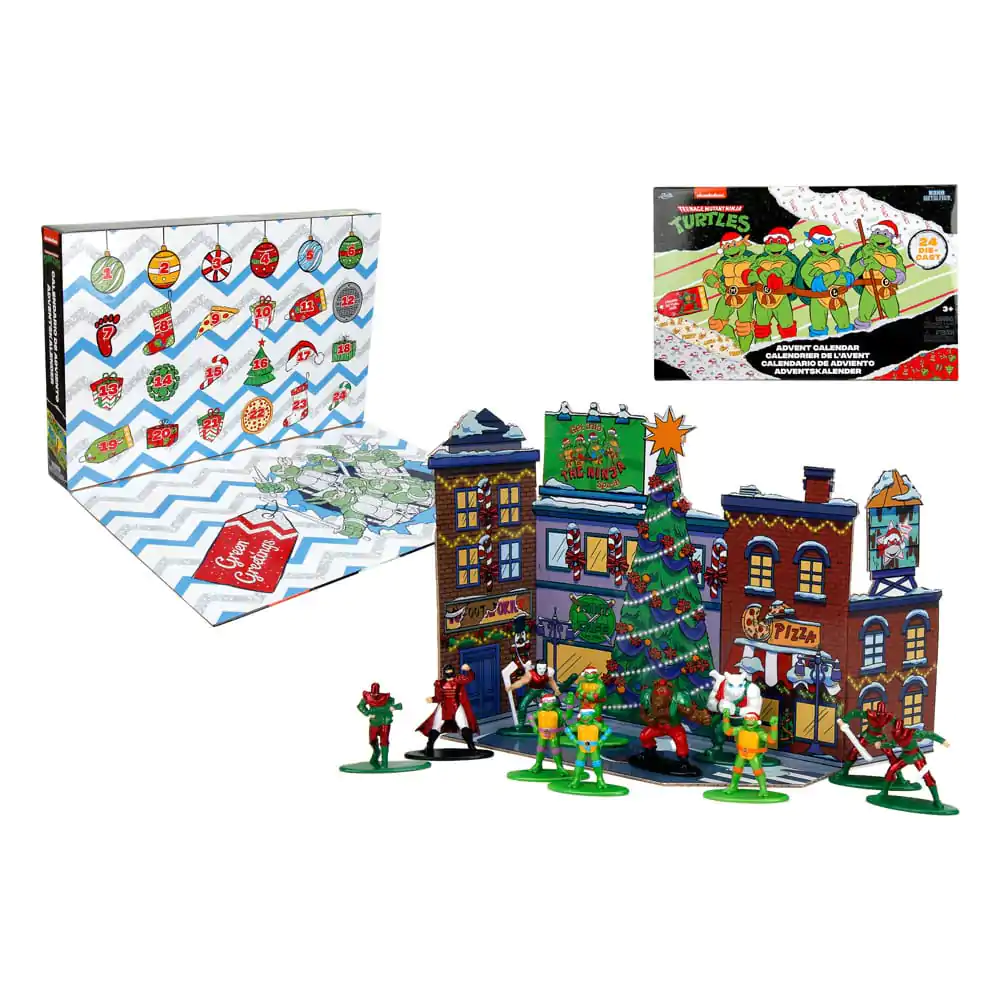 Teenage Mutant Ninja Turtles Battle Diecast Mini Figures Advent Calendar Holiday 2024 product photo