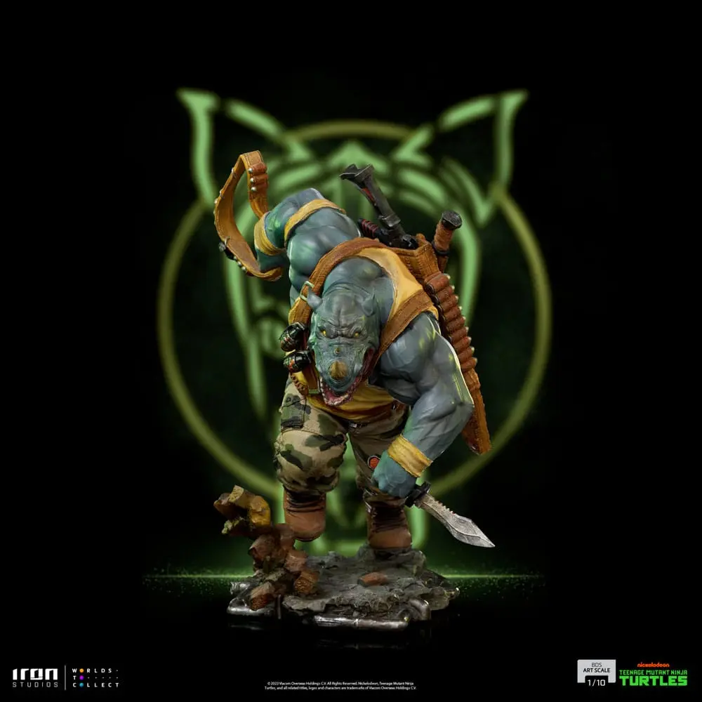 Teenage Mutant Ninja Turtles BDS Art Scale Statue 1/10 Rocksteady 24 cm product photo