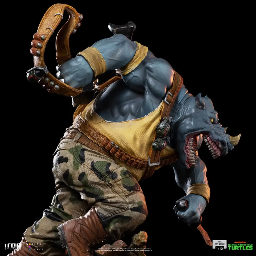 Teenage Mutant Ninja Turtles BDS Art Scale Statue 1/10 Rocksteady 24 cm product photo