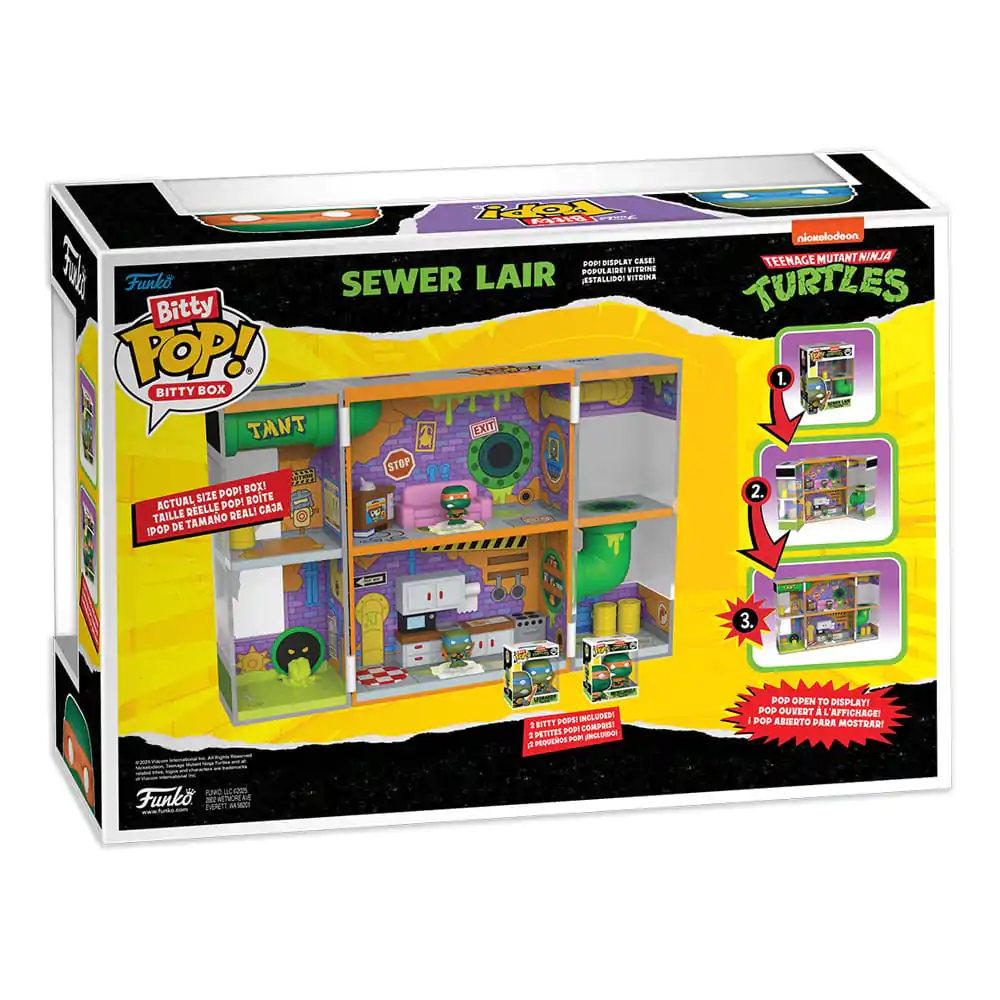 Teenage Mutant Ninja Turtles Bitty Funko POP! Bitty Box Display with 2 Vinyl Figures Sewer Lair product photo