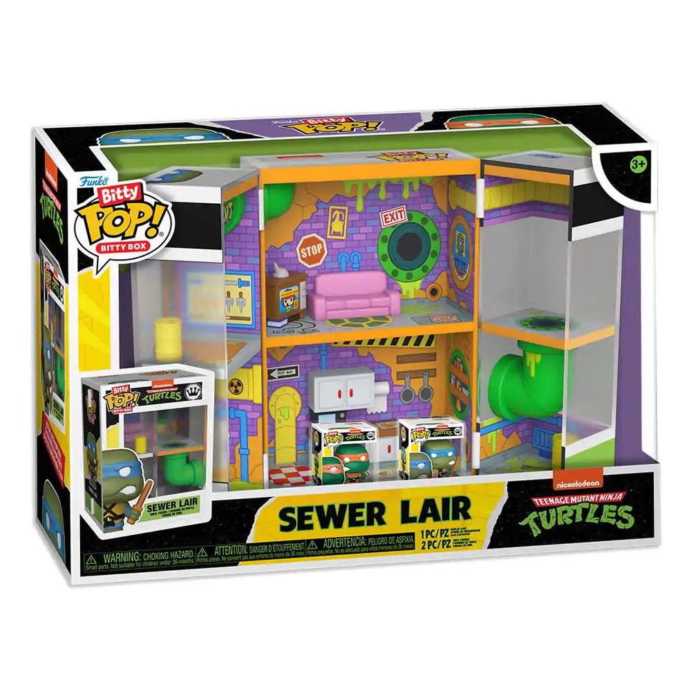 Teenage Mutant Ninja Turtles Bitty Funko POP! Bitty Box Display with 2 Vinyl Figures Sewer Lair product photo