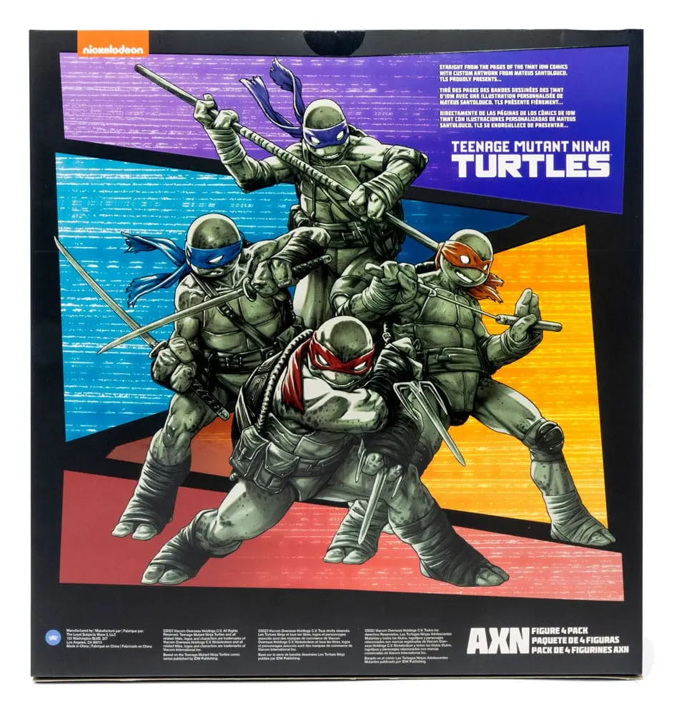 Teenage Mutant Ninja Turtles BST AXN Action Figure 4-Pack Black&White (IDW Comics) 13 cm termékfotó