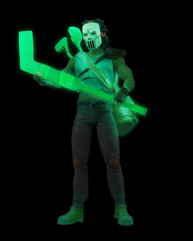 Teenage Mutant Ninja Turtles BST AXN Action Figure Casey Jones Skull Face Glow-in-the-Dark SDCC Exclusive 13 cm product photo