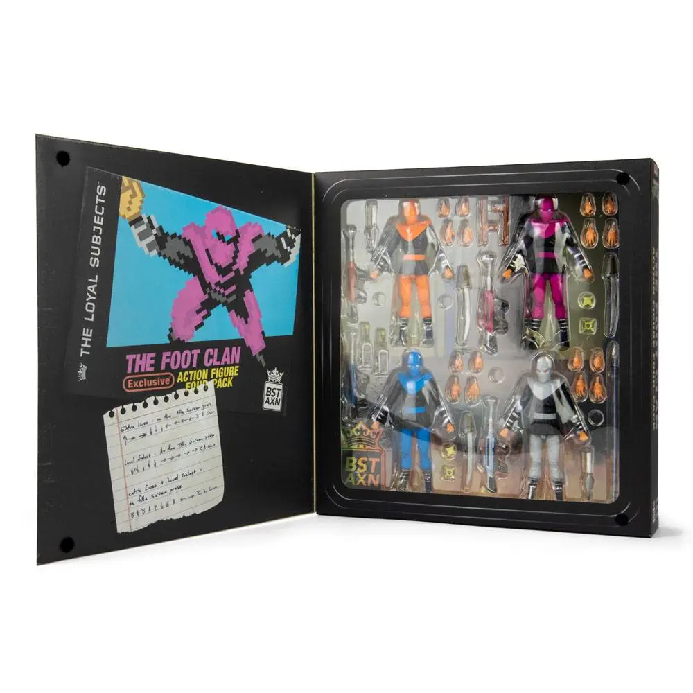 Teenage Mutant Ninja Turtles BST AXN Action Figure 4-Pack Foot Soldiers 13 cm product photo