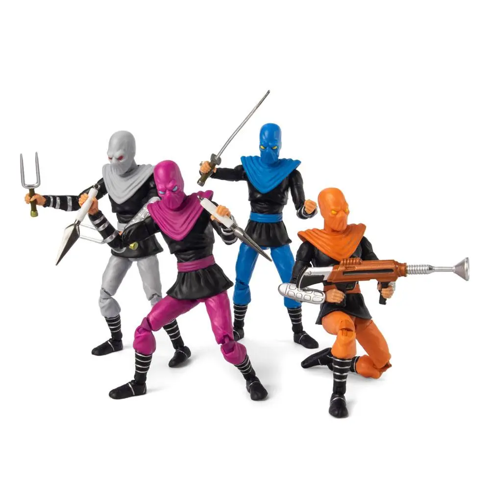 Teenage Mutant Ninja Turtles BST AXN Action Figure 4-Pack Foot Soldiers 13 cm product photo