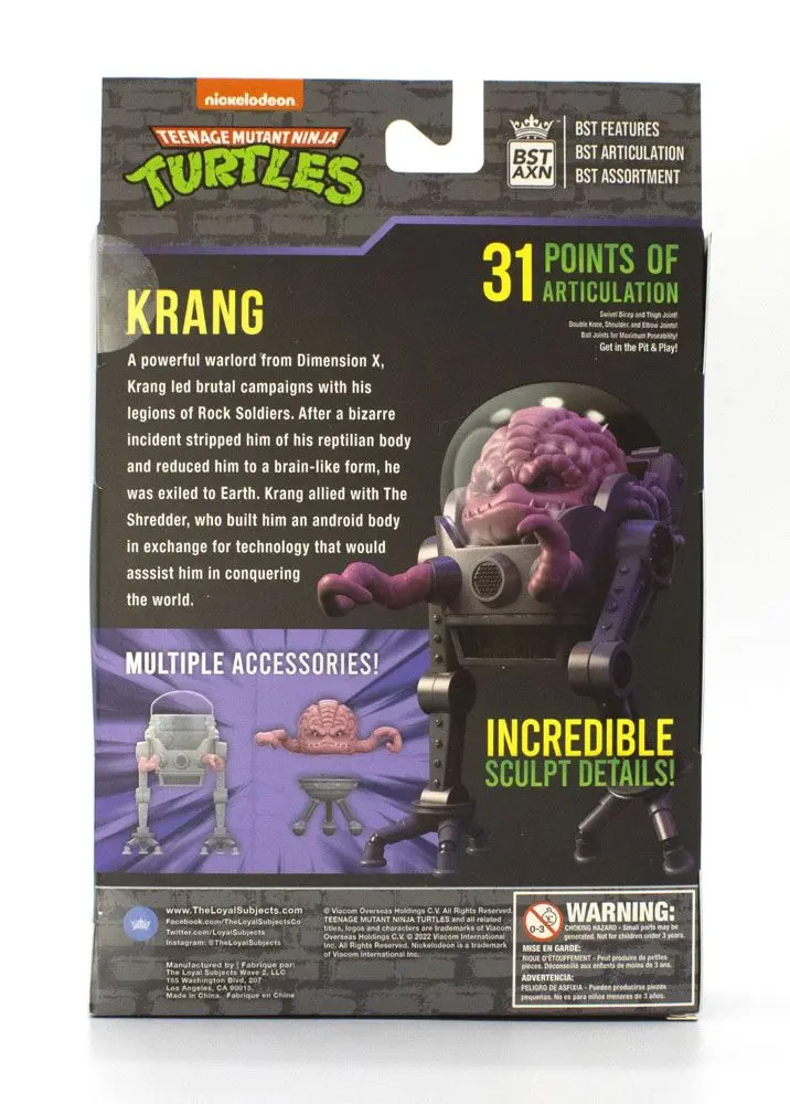 Teenage Mutant Ninja Turtles BST AXN Action Figure Krang with Bubble Walker 13 cm product photo