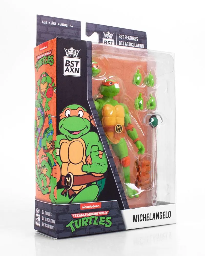 Teenage Mutant Ninja Turtles BST AXN Action Figure Michelangelo 13 cm product photo