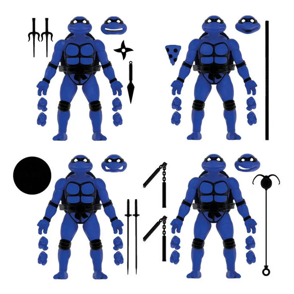 Teenage Mutant Ninja Turtles BST AXN Action Figure 4-Pack Midnight Turtles SDCC Exclusive 13 cm product photo