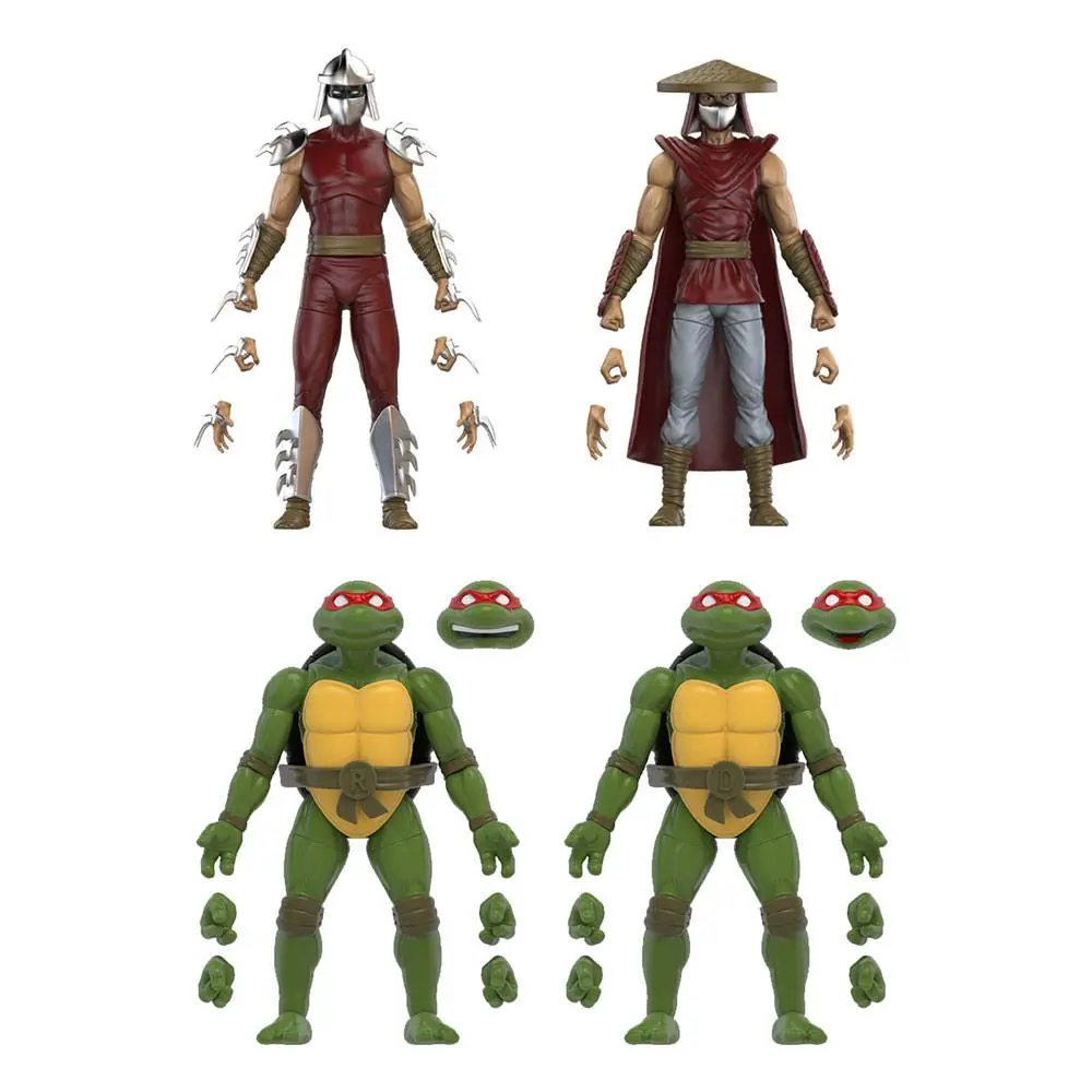 Teenage Mutant Ninja Turtles BST AXN Action Figure 4-Pack Mirage Comics Shredder &amp; Turtles Exclusive 13 cm product photo