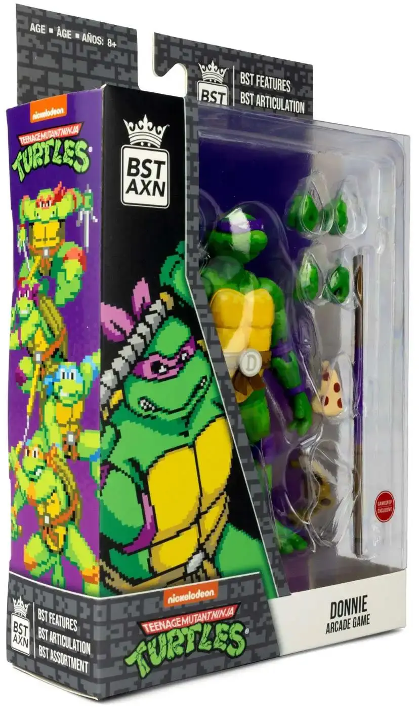 Teenage Mutant Ninja Turtles BST AXN Action Figure NES 8-Bit Donatello Exclusive 13 cm product photo