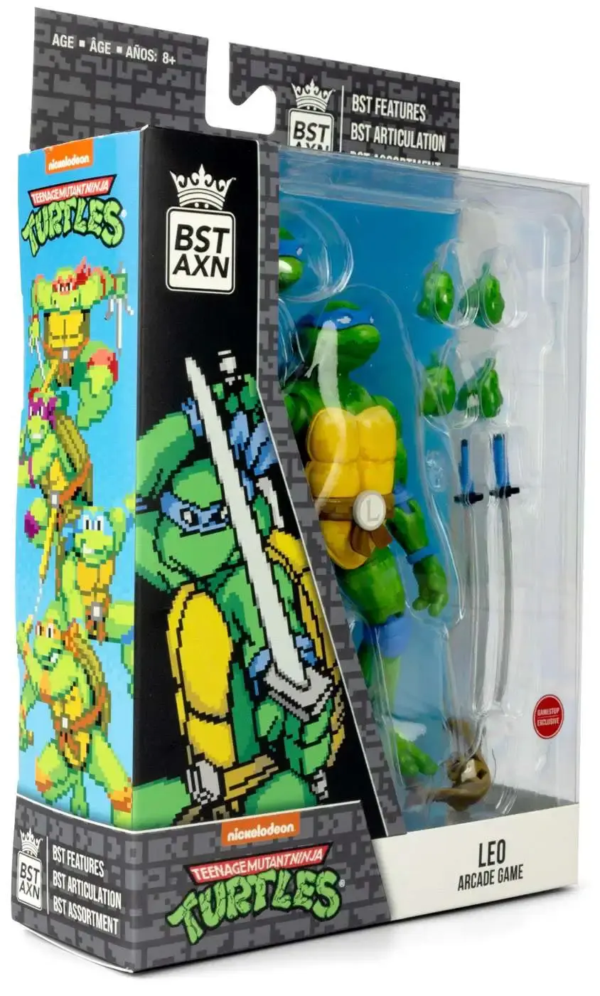Teenage Mutant Ninja Turtles BST AXN Action Figure NES 8-Bit Leonardo Exclusive 13 cm product photo