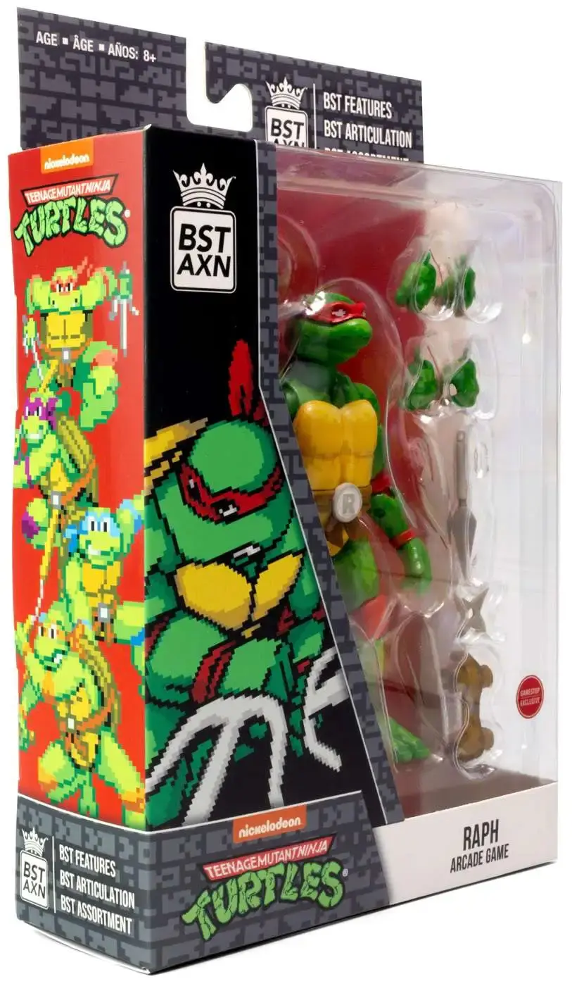 Teenage Mutant Ninja Turtles BST AXN Action Figure NES 8-Bit Raphael Exclusive 13 cm termékfotó