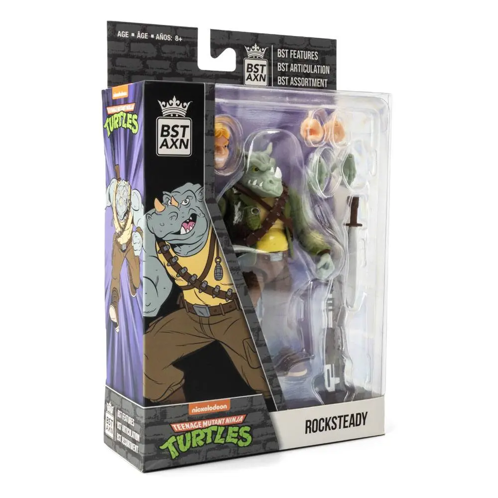 Teenage Mutant Ninja Turtles BST AXN Action Figure Rocksteady 13 cm product photo