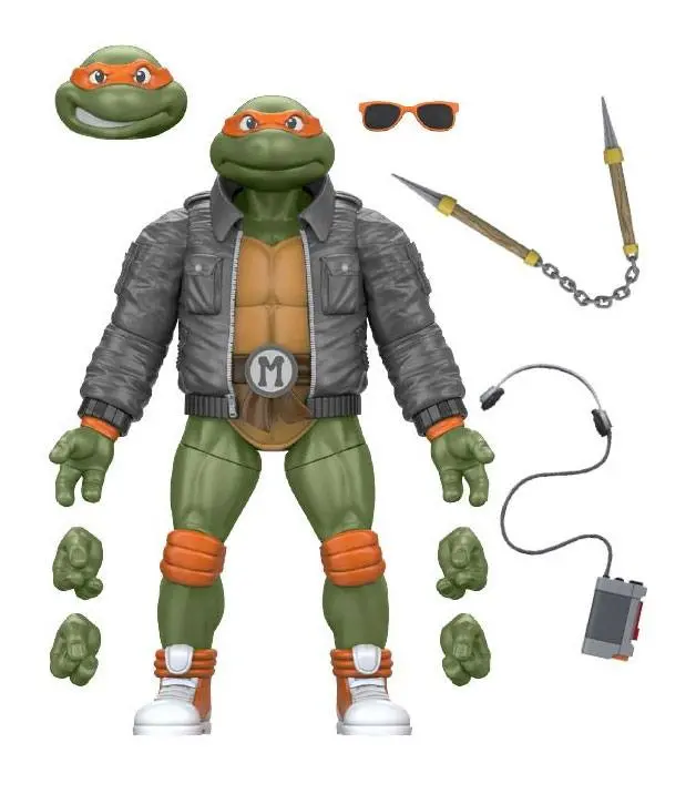 Teenage Mutant Ninja Turtles BST AXN Action Figure Street Gang Michelangelo 13 cm product photo