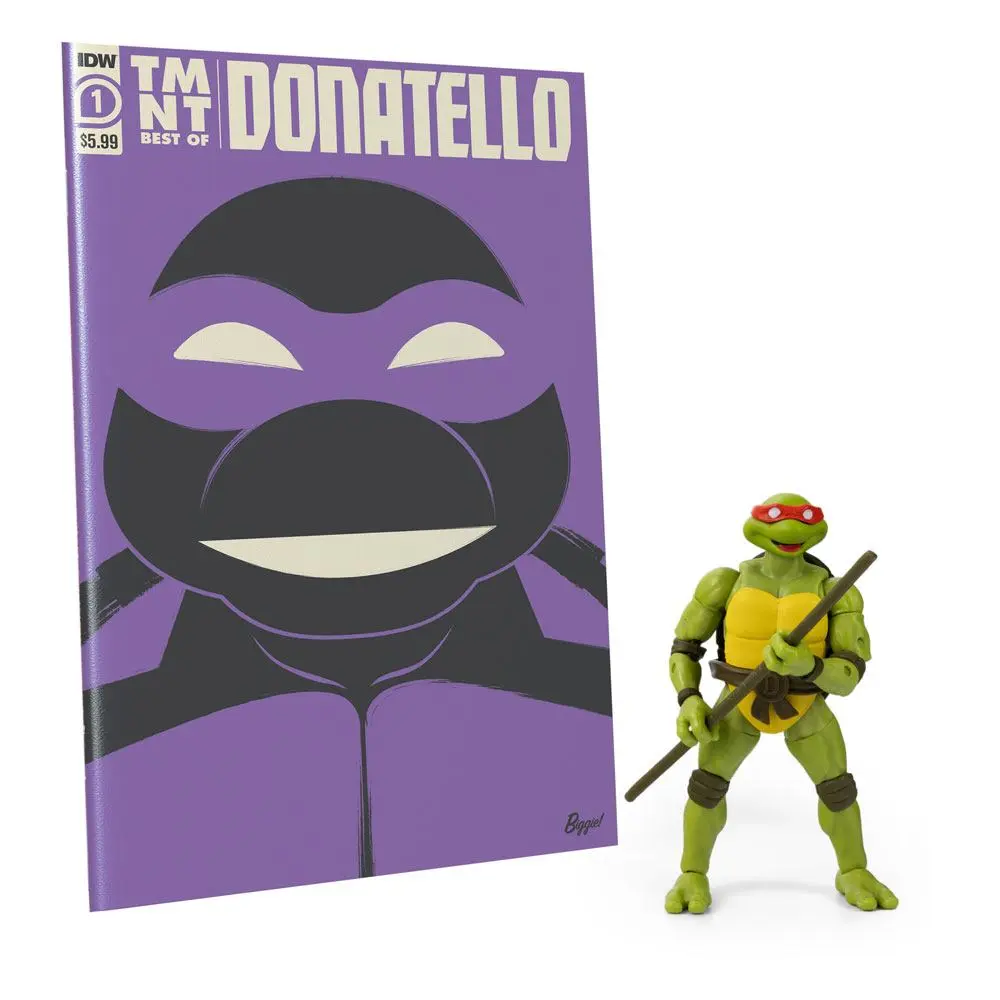 Teenage Mutant Ninja Turtles BST AXN x IDW Action Figure & Comic Book Donatella Exclusive 13 cm termékfotó