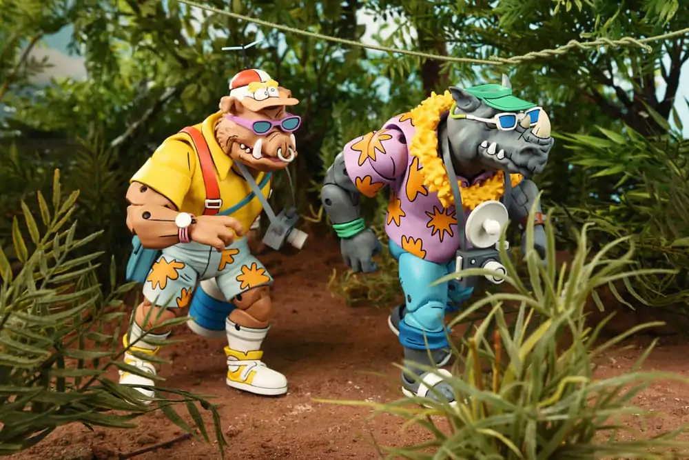 Teenage Mutant Ninja Turtles (Cartoon 1980) Action Figure 2 Pack Vacation Bebop and Rocksteady 18 cm termékfotó