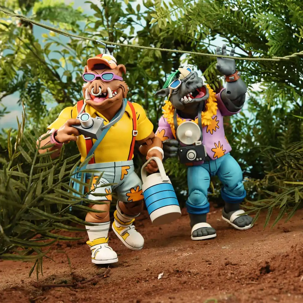 Teenage Mutant Ninja Turtles (Cartoon 1980) Action Figure 2 Pack Vacation Bebop and Rocksteady 18 cm termékfotó