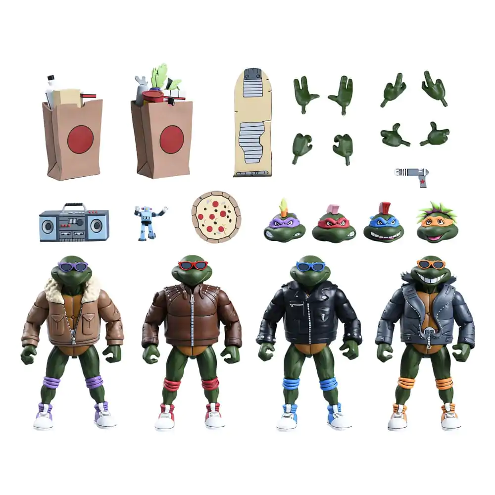 Teenage Mutant Ninja Turtles (Cartoon) Action Figures 4-Pack Punk Turtles 18 cm termékfotó