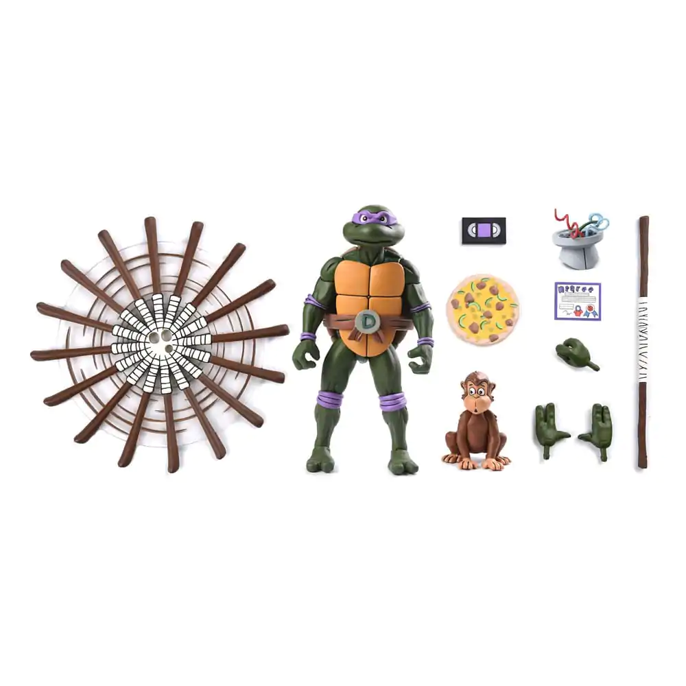 Teenage Mutant Ninja Turtles (Cartoon) Action Figure Ultimate Donatello VHS 18 cm termékfotó