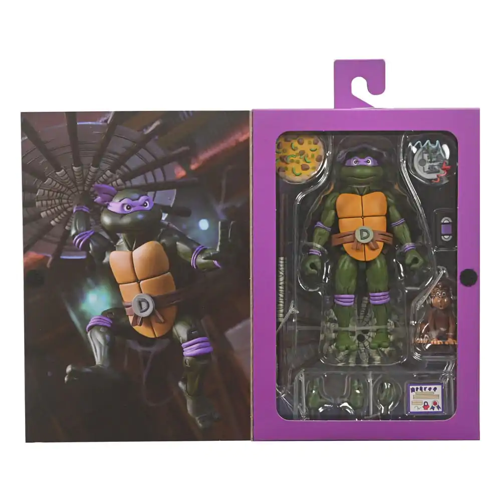 Teenage Mutant Ninja Turtles (Cartoon) Action Figure Ultimate Donatello VHS 18 cm termékfotó