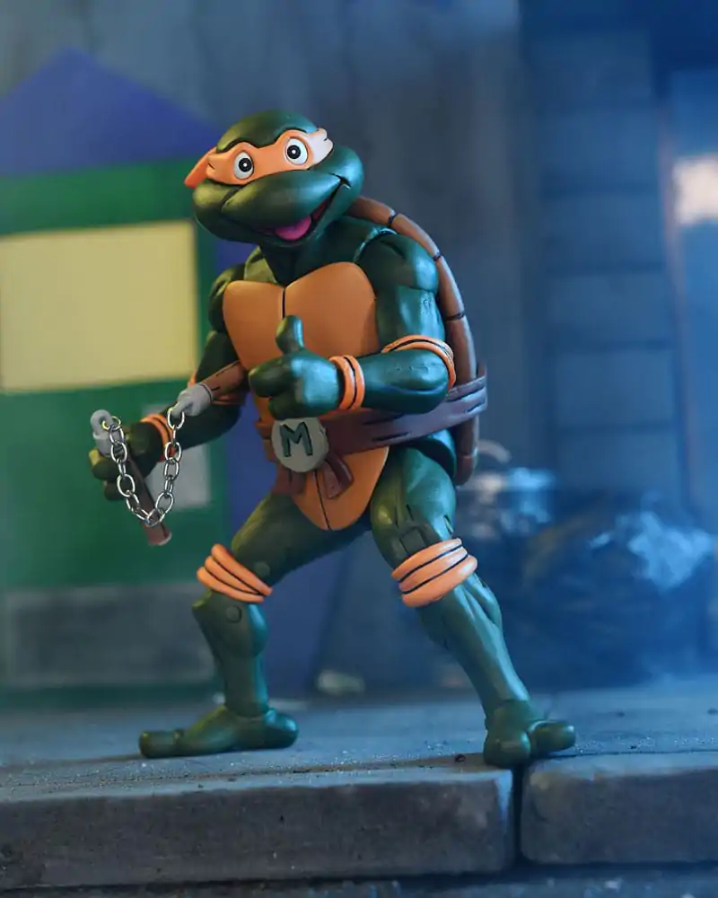 Teenage Mutant Ninja Turtles (Cartoon) Action Figure Ultimate Michelangelo VHS 18 cm termékfotó