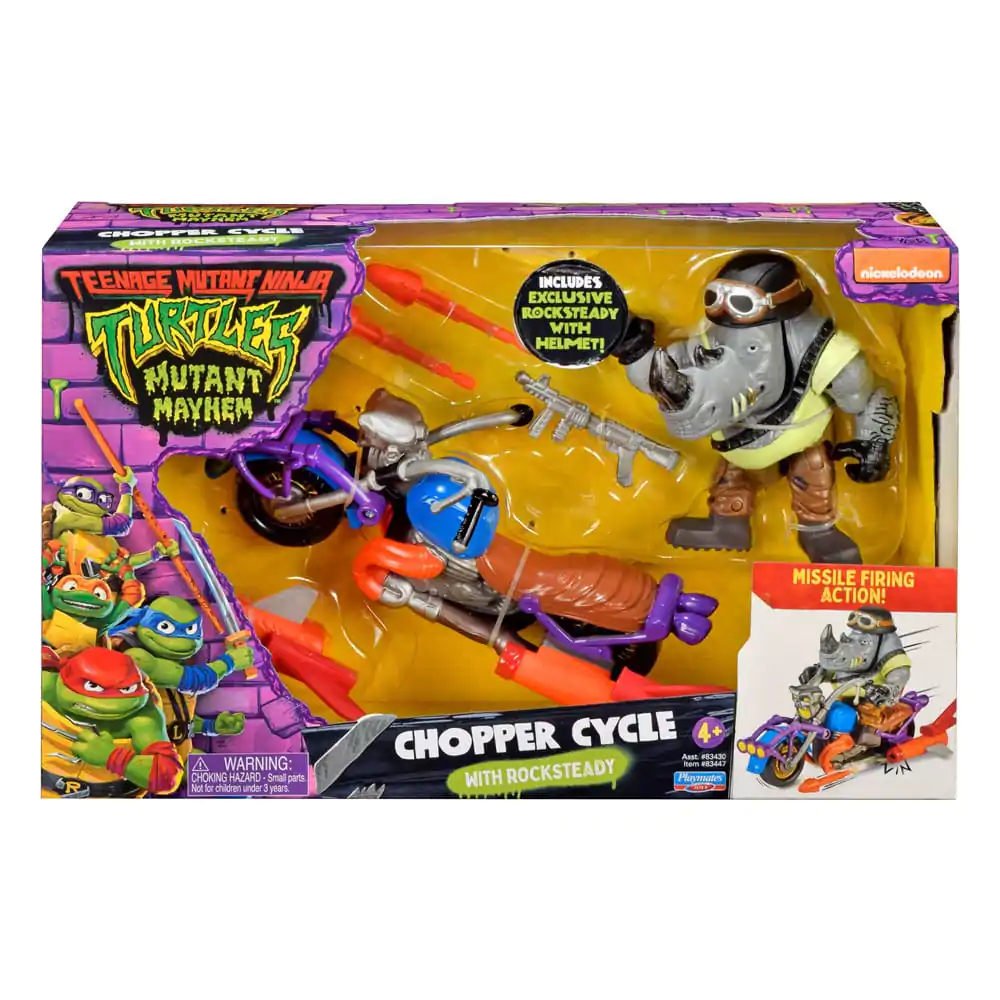 Teenage Mutant Ninja Turtles Action Figure Chopper mit Rocksteady termékfotó