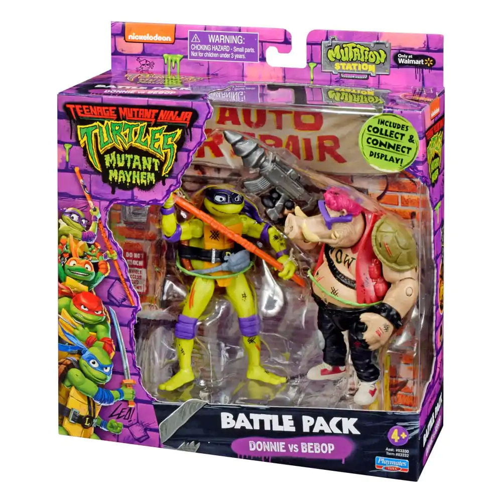 Teenage Mutant Ninja Turtles Action Figures Donatello vs. Bebop 11 cm product photo