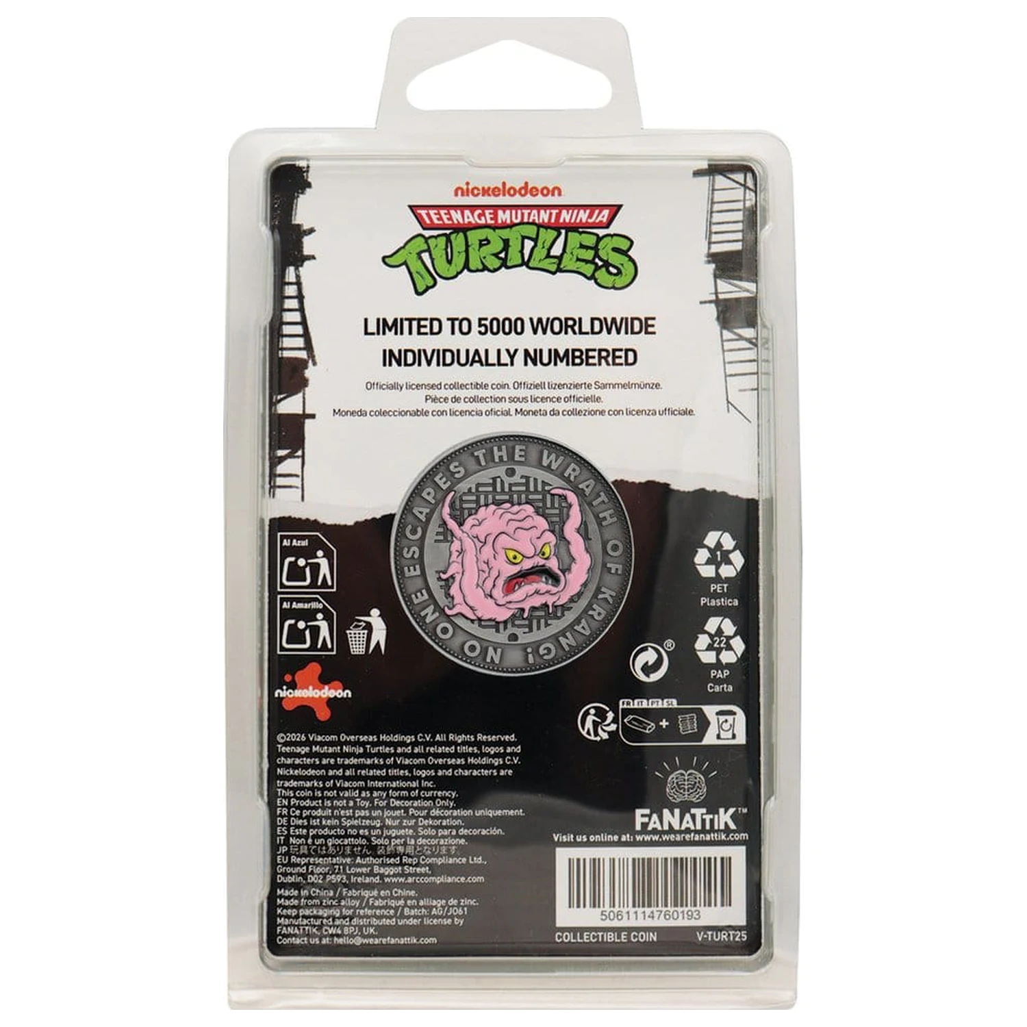 Teenage Mutant Ninja Turtles Collectable Coin Krang product photo
