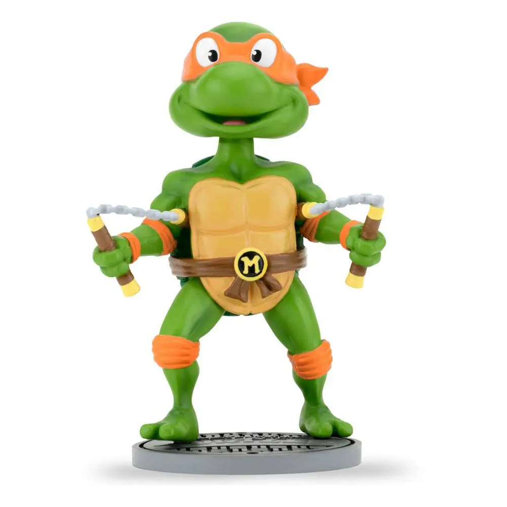 Teenage Mutant Ninja Turtles Head Knocker Bobble-Head Michelangelo 17 cm product photo