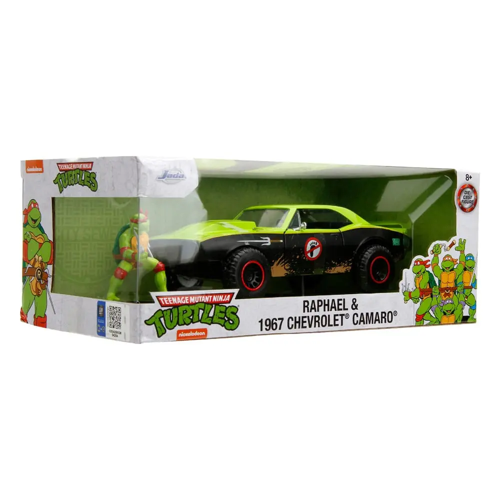 Teenage Mutant Ninja Turtles Hollywood Rides Diecast Model 1/24 1967 Chevrolet Camaro with Raphael Figur product photo